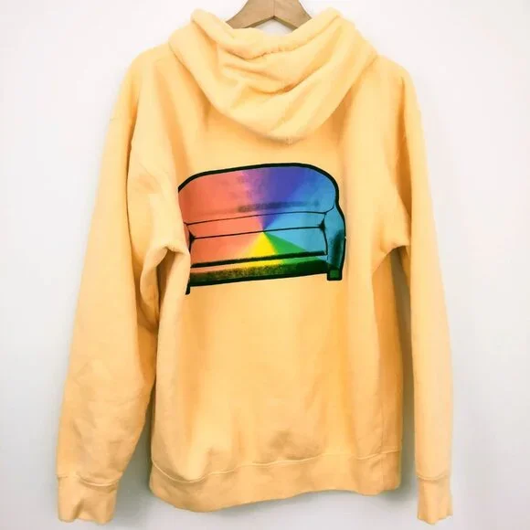 Brockhampton Iridescence Couch Yellow Hoodie Sweatshirt Medium - Picture 1 of 9